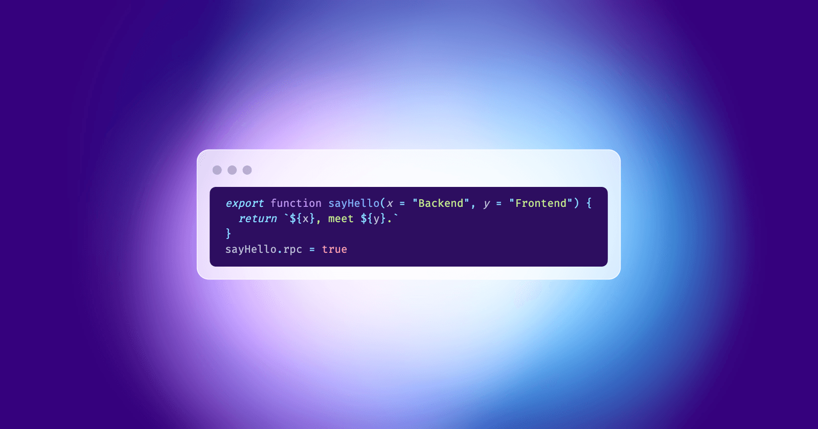 The New Transparent RPC for JavaScript